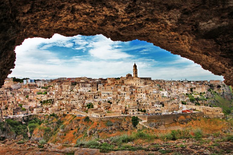 Matera - ancient cave city. Italy, Basilicata