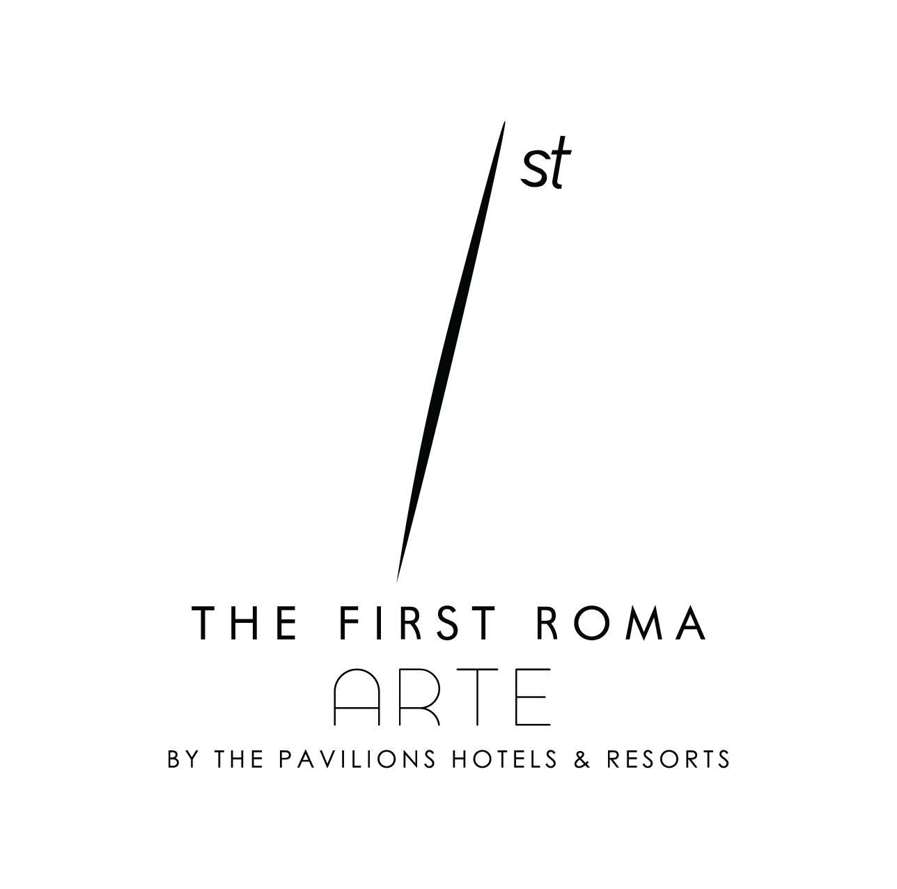 Logo The First Roma Arte_black