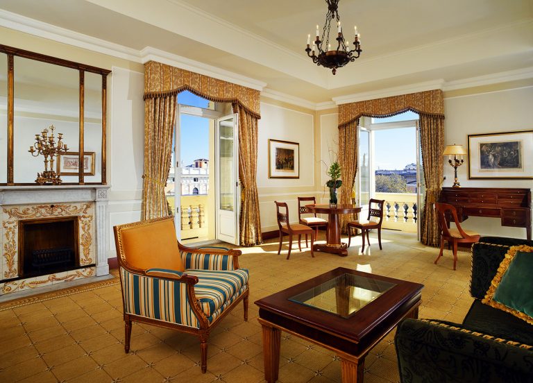 The Westin Excelsior Rome - Grand Luxe Suite Living Room Biedermeier