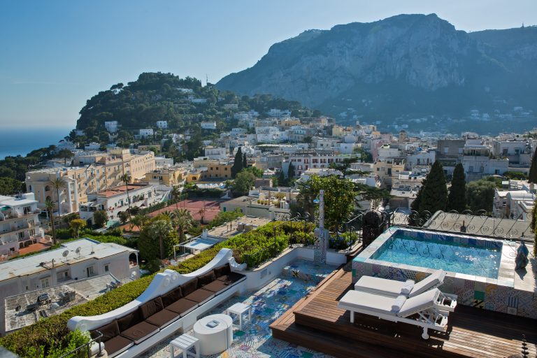 Capri Tiberio Palace - Bellevue Suite - Terrace and Pool